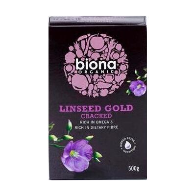 Biona (2 Pack) Organic Cracked Linseed Gold 500g 2 Pack Bundle Biona (2 Pack) Organic Cracked Linseed Gold 500g 2 Pack Bundle