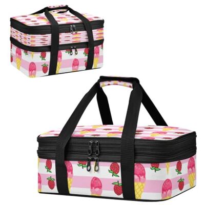 JiangGgen Ice Cream Cones Double Insulated Casserole Carrier Bag JiangGgen Ice Cream Cones Double Insulated Casserole Carrier Bag
