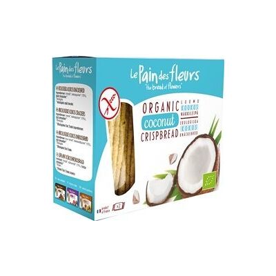 Le Pain des Fleurs 6 Pack of Organic GF Coconut Crispbread 125 g Le Pain des Fleurs 6 Pack of Organic GF Coconut Crispbread 125 g