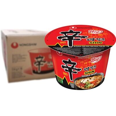 Nongshim - Shin Ramyun Big Bowl - Spicy - Ramen Noodles Nongshim - Shin Ramyun Big Bowl - Spicy - Ramen Noodles