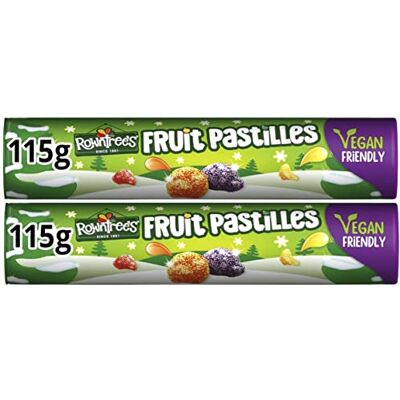 Premier Life Store Rowntrees Fruit Pastilles Christmas Special Vegan Tube 115g (Pack of 2) Premier Life Store Rowntrees Fruit Pastilles Christmas Special Vegan Tube 115g (Pack of 2)