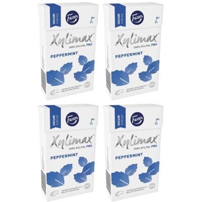 Fazer Xylimax Pastilles 4 Boxes x 38g of Fazer Xylimax Peppermint Original Finnish 100% Xylitol Pastilles Drops Dragees Sweets Candies Fazer Xylimax Pastilles 4 Boxes x 38g of Fazer Xylimax Peppermint Original Finnish 100% Xylitol Pastilles Drops Dragees Sweets Candies
