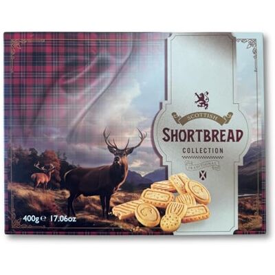 Crafted Gift Co. The Luxury Scottish Shortbread Collection 400g by Premium Selection Traditional Christmas Biscuit Gift Product of Scotland Crafted Gift Co. The Luxury Scottish Shortbread Collection 400g by Premium Selection Traditional Christmas Biscuit Gift Product of Scotland