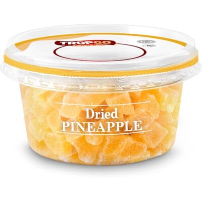 Tropgo Diced Pineapple 200g Dried Fruit Snacks in Resealable and Recyclable Tub Non-GMO, Fat-Free, Additives Free Healthy Snacks for Kids and Adults Tropgo Diced Pineapple 200g Dried Fruit Snacks in Resealable and Recyclable Tub Non-GMO, Fat-Free, Additives Free Healthy Snacks for Kids and Adults