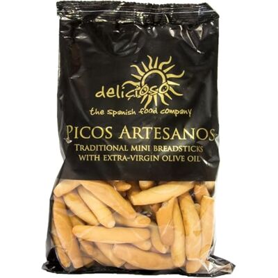 Delicioso Picos Artesanos Mini Breadsticks Bag 200 g (Pack of 10) Delicioso Picos Artesanos Mini Breadsticks Bag 200 g (Pack of 10)