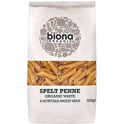 Biona (3 Pack) Org Spelt White Penne 500g 3 Pack Bundle Biona (3 Pack) Org Spelt White Penne 500g 3 Pack Bundle