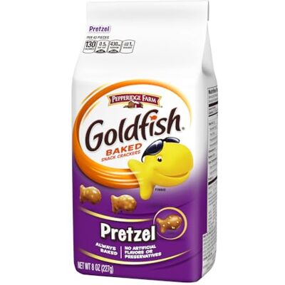 Pepperidge Farm Goldfish, Pretzel, 8-ounce bag (pack of 6) Pepperidge Farm Goldfish, Pretzel, 8-ounce bag (pack of 6)