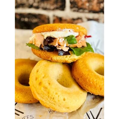 Keto Chefs Hand Crafted Low Carb Foods Keto Chefs Low Carb Freshly Baked Bagels x 4-1 Pack 400g Keto Chefs Hand Crafted Low Carb Foods Keto Chefs Low Carb Freshly Baked Bagels x 4-1 Pack 400g