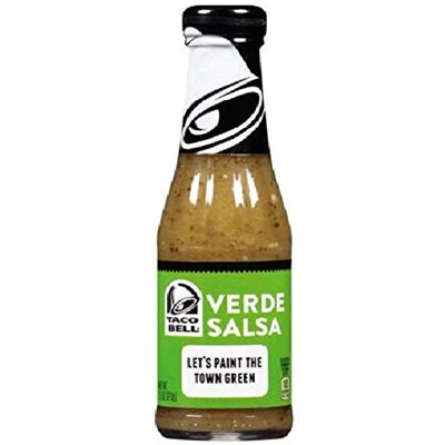 Taco Bell Verde Salsa Sauce 7.5Oz Bottles (Pack Of 2) Taco Bell Verde Salsa Sauce 7.5Oz Bottles (Pack Of 2)