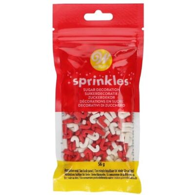 Wilton 3D Candy Cane Sprinkle Mix 56g Wilton 3D Candy Cane Sprinkle Mix 56g