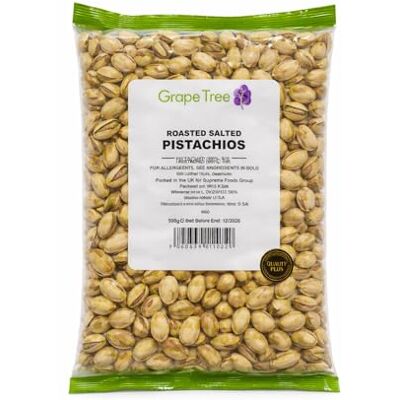 Grape Tree Finest Pistachio Nut Kernels 500g. Pistachio Nuts Perfect Healthy Snack. Unsalted Raw Pistachios Great Source Of Protein And Fibre-Premium Natural Nuts Suitable For Vegans Grape Tree Finest Pistachio Nut Kernels 500g. Pistachio Nuts Perfect Healthy Snack. Unsalted Raw Pistachios Great Source Of Protein And Fibre-Premium Natural Nuts Suitable For Vegans