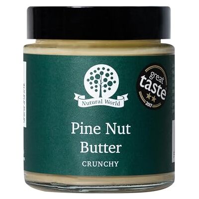 Nutural World Crunchy Pine Nut Butter (170g) Great Taste Award winner Nutural World Crunchy Pine Nut Butter (170g) Great Taste Award winner