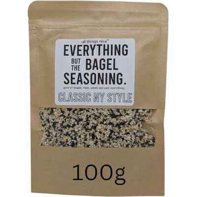All Things Nice Everything But The Bagel Seasoning Mix, 100g, Made in the UK, Season Meats, Eggs and More, Mixed Spices, Classic New York Deli Style All Things Nice Everything But The Bagel Seasoning Mix, 100g, Made in the UK, Season Meats, Eggs and More, Mixed Spices, Classic New York Deli Style