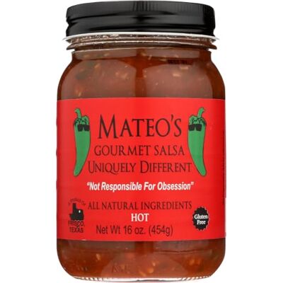 Mateo's Mateos Gourmet Salsa Hot 16 Oz Mateo's Mateos Gourmet Salsa Hot 16 Oz
