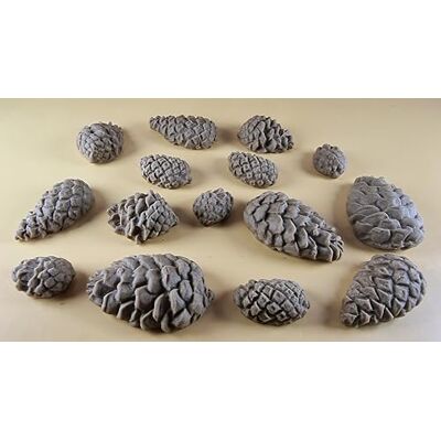 Simply Heaven Paste 15 x Edible 3D Pine Cones Pinecones icing toppers, cake cupcakes decorations (Brown) T145 Simply Heaven Paste 15 x Edible 3D Pine Cones Pinecones icing toppers, cake cupcakes decorations (Brown) T145