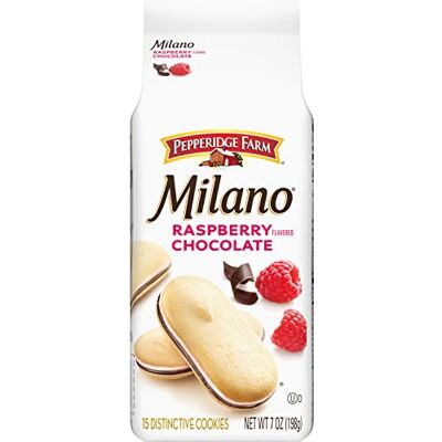 Pepperidge Farm Milano Cookies, Raspberry Chocolate, 7 oz. Bag (Pack of 2) Pepperidge Farm Milano Cookies, Raspberry Chocolate, 7 oz. Bag (Pack of 2)