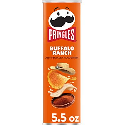 Pringles Potato Crisps Chips, Buffalo Ranch Flavored, 5.5 oz Can Pringles Potato Crisps Chips, Buffalo Ranch Flavored, 5.5 oz Can