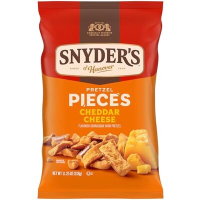Snyder's of Hanover Pretzel Pieces, Cheddar Cheese, 11.25 Oz Snyder's of Hanover Pretzel Pieces, Cheddar Cheese, 11.25 Oz