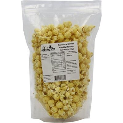 Joe & Seph's Cheddar Cheese Popcorn (1x250g) Great Taste Award Winner, gourmet popcorn, air-popped popcorn, popcorn for a party, bulk popcorn pack, salty popcorn, cheese, movie night snacks Joe & Seph's Cheddar Cheese Popcorn (1x250g) Great Taste Award Winner, gourmet popcorn, air-popped popcorn, popcorn for a party, bulk popcorn pack, salty popcorn, cheese, movie night snacks