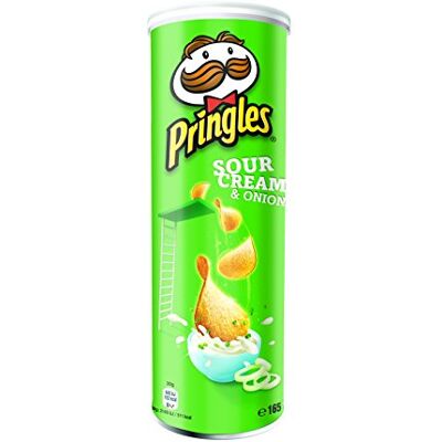 Pringles Sour Cream & Onion (Pack of 3 x 165 g Tub) Pringles Sour Cream & Onion (Pack of 3 x 165 g Tub)