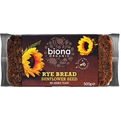 Biona Rye Bread Non Bio- Sunflower Seed 2 x 500g Biona Rye Bread Non Bio- Sunflower Seed 2 x 500g