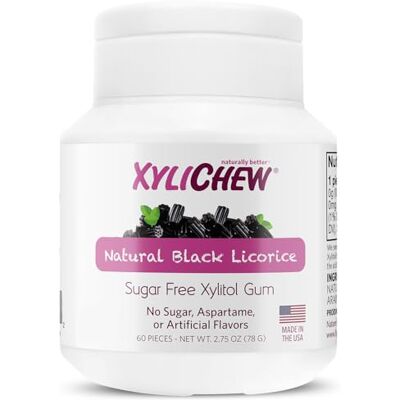 Xylichew BLACK LICORICE CHEWING GUM 60 PIECES by NATURE'S STANCE Xylichew BLACK LICORICE CHEWING GUM 60 PIECES by NATURE'S STANCE