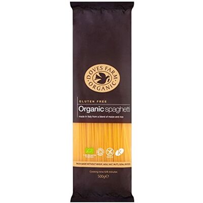 Doves Farm Organic Gluten Free Maize & Rice Spaghetti (500g) Pack of 6 Doves Farm Organic Gluten Free Maize & Rice Spaghetti (500g) Pack of 6
