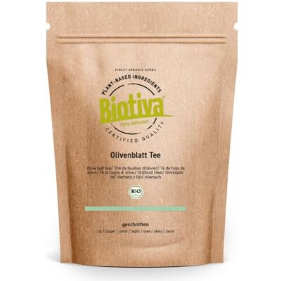 Biotiva Olive Leaf Tea 250g Bio Herbal tea vegan fruity tart no additives bottled and certified in Germany (DE-Öko-005) Biotiva Olive Leaf Tea 250g Bio Herbal tea vegan fruity tart no additives bottled and certified in Germany (DE-Öko-005)