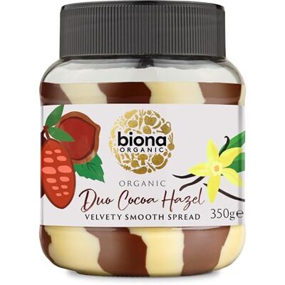 Biona Organic Duo Chocolate Hazelnut Spread, 350g Biona Organic Duo Chocolate Hazelnut Spread, 350g