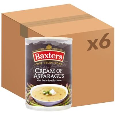 Baxters Chef Selections Soups, Cream of Asparagus with Fresh Double Cream, 400 g (Pack of 6) Baxters Chef Selections Soups, Cream of Asparagus with Fresh Double Cream, 400 g (Pack of 6)