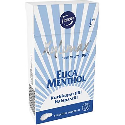 Fazer Xylimax Eucamenthol Full xylitol Pastilles 8 Boxes of 38g Fazer Xylimax Eucamenthol Full xylitol Pastilles 8 Boxes of 38g