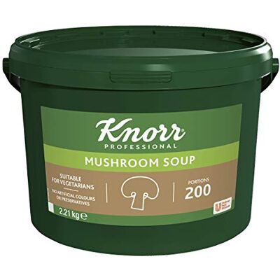 Knorr Professional Mushroom Soup Mix, Soup Powder, 200 Portions (Makes 34 Litres) Knorr Professional Mushroom Soup Mix, Soup Powder, 200 Portions (Makes 34 Litres)
