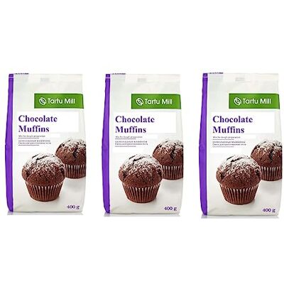 Tartu Mill Chocolate Muffin Instant Mix Just add Water and Oil Muffins (3x Muffin Mix 400g) Tartu Mill Chocolate Muffin Instant Mix Just add Water and Oil Muffins (3x Muffin Mix 400g)