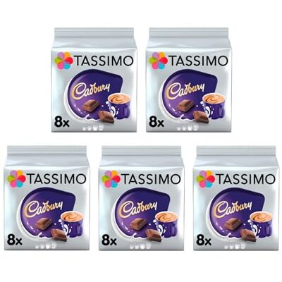 Tassimo - Cadbury T-Discs - Pack Of 5 - Hot Chocolate Pod Tassimo - Cadbury T-Discs - Pack Of 5 - Hot Chocolate Pod