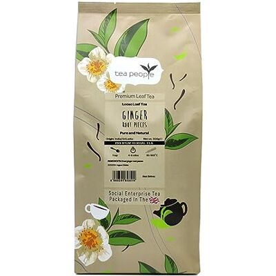 Tea People Ginger Root Pieces, Loose Herbal Tea In A Small Catering Pack, 500 g Tea People Ginger Root Pieces, Loose Herbal Tea In A Small Catering Pack, 500 g