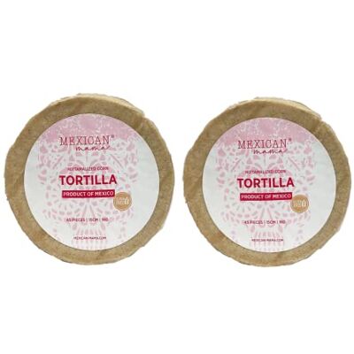 Mexican Mama Fresh Corn Tortilla 100 % Corn 15cm 1kg (Pack of 2) (no preservatives Added) 30 Days Shelf Life Fresh Mexican Mama Fresh Corn Tortilla 100 % Corn 15cm 1kg (Pack of 2) (no preservatives Added) 30 Days Shelf Life Fresh