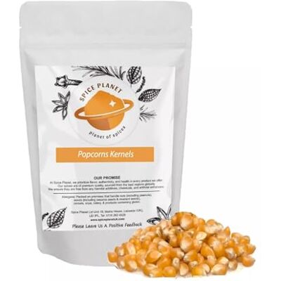 Spice Planet Popcorn Popping Corn Kernels Popcorn Seeds by ® 500g (500 Grams) Spice Planet Popcorn Popping Corn Kernels Popcorn Seeds by ® 500g (500 Grams)