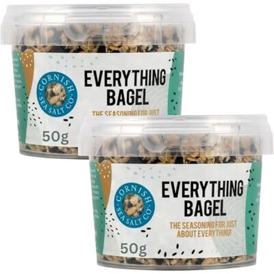 Turkeymilk Everything Bagel Seasoning Bundle Containing Two 50g Tubs Of Cornish Style Sea Salt Seasoning Turkeymilk Everything Bagel Seasoning Bundle Containing Two 50g Tubs Of Cornish Style Sea Salt Seasoning