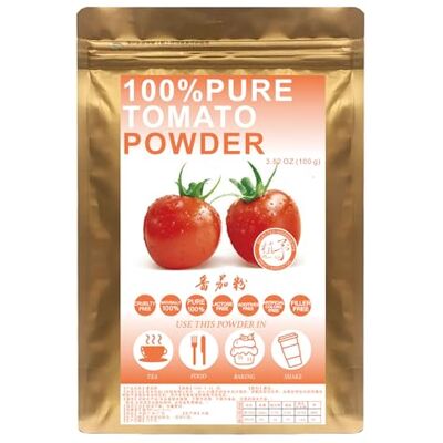 Plant Gift 100% Pure Tomato Powder 番茄粉, For Cooking 100g/3.25oz Non-GMO. No Fillers Or Additives. Fine Ground, Tangy Flavor. For Soups, Sauces & Baking. Plant Gift 100% Pure Tomato Powder 番茄粉, For Cooking 100g/3.25oz Non-GMO. No Fillers Or Additives. Fine Ground, Tangy Flavor. For Soups, Sauces & Baking.
