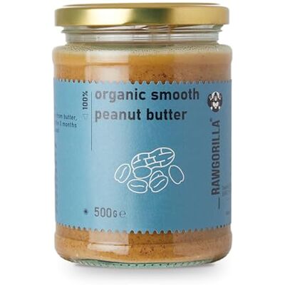 Raw Gorilla RAWGORILLA Organic Smooth Peanut Butter 500g Raw Gorilla RAWGORILLA Organic Smooth Peanut Butter 500g