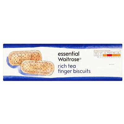 Waitrose Rich Tea Finger Biscuits essential 250g Waitrose Rich Tea Finger Biscuits essential 250g