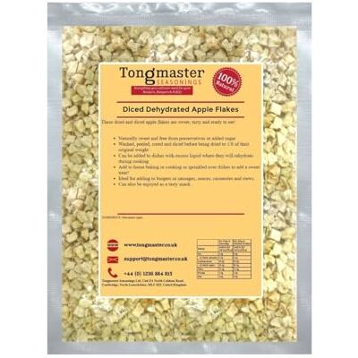 Tongmaster Diced Dehydrated Apple Flakes 500g Tongmaster Diced Dehydrated Apple Flakes 500g