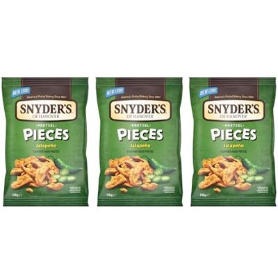 Snyder's of Hanover Snyder’s of Hanover Pretzel Pieces, Assorted Flavours Jalapeno 110g (Pack of 3) Snyder's of Hanover Snyder’s of Hanover Pretzel Pieces, Assorted Flavours Jalapeno 110g (Pack of 3)