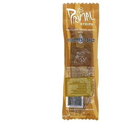Primal Spirit Foods Primal Vegan Jerky Soy Hickory Smoked Jerky 4 x 28g Primal Spirit Foods Primal Vegan Jerky Soy Hickory Smoked Jerky 4 x 28g