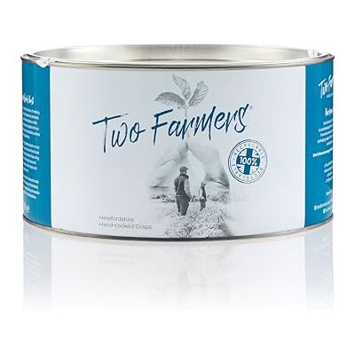 Two Farmers Crisps, Hereford Hop Cheese & Onion Hand Cooked Crisps, Vegetarian, Gluten Free, 100% Recycable Tins, 2 x 500g Two Farmers Crisps, Hereford Hop Cheese & Onion Hand Cooked Crisps, Vegetarian, Gluten Free, 100% Recycable Tins, 2 x 500g