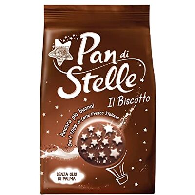 Barilla Pan Di Stelle Chocolate Biscuits with Milk, Hazelnuts and Cocoa, Pack of 12 x 350 g Barilla Pan Di Stelle Chocolate Biscuits with Milk, Hazelnuts and Cocoa, Pack of 12 x 350 g