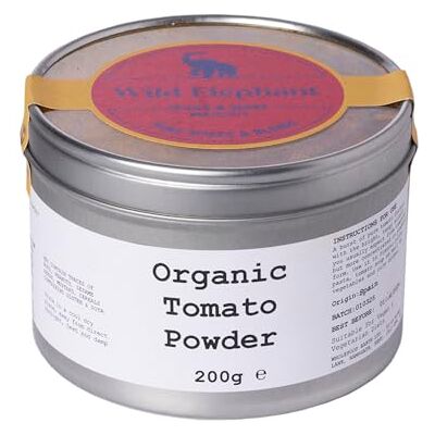 Wild Elephant Organic Tomato Powder 200g Concentrated Flavour for Soups, Sauces & Cooking Made in UK Wild Elephant Organic Tomato Powder 200g Concentrated Flavour for Soups, Sauces & Cooking Made in UK