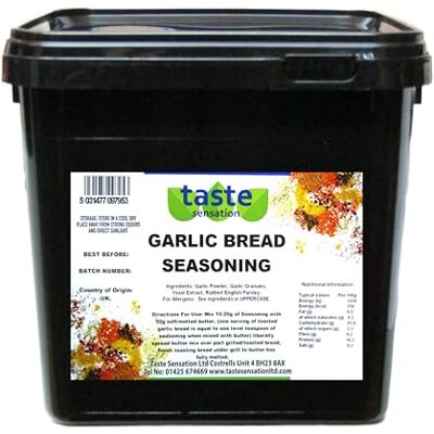 Taste Sensation Garlic Bread Seasoning 2.5kg Catering Tub Taste Sensation Garlic Bread Seasoning 2.5kg Catering Tub