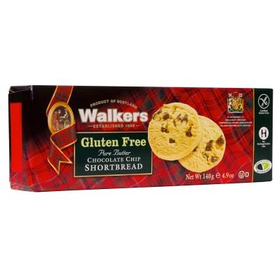 Walkers Walker's Shortbread Gluten Free Chocolate Chip Rounds – Traditional Scottish Butter Biscuits, 140 g (Pack of 12) Walkers Walker's Shortbread Gluten Free Chocolate Chip Rounds – Traditional Scottish Butter Biscuits, 140 g (Pack of 12)