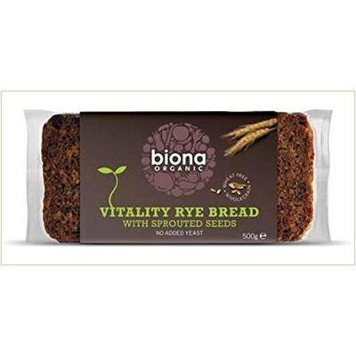 Biona (Pack of 2) Organic Vitality Rye Bread with Sprouted Seeds Biona (Pack of 2) Organic Vitality Rye Bread with Sprouted Seeds